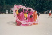수정초등학교 북암분교장 운동회 부채춤(1980년대)
