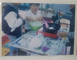 노송초등학교 화전만들기 실습(2000년)