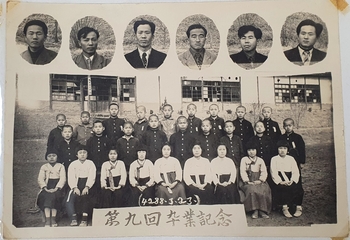 봉양초 봉남분교 제9회 졸업기념(1955년3월23일)