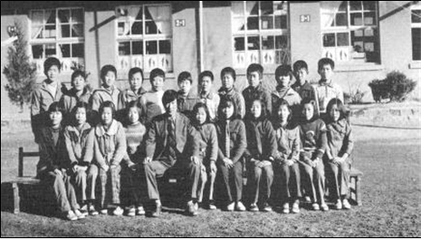 1981년 도전14기 졸업사진(도담초 도전분교)