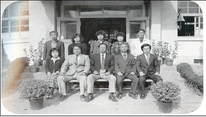  1986년 교직원 사진(단양초 노동분교)