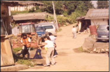 1992년 마을 청소활동(어상천초 선암분교)