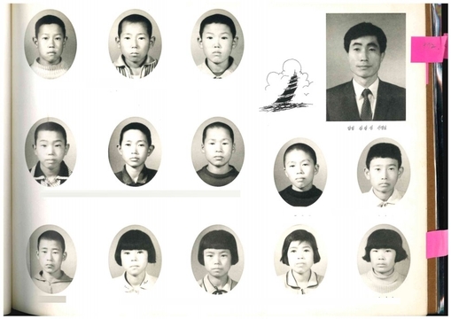 청풍초등학교 학현분교(제60회 졸업앨범 1973)