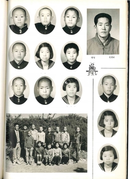 청풍초등학교 학현분교(제61회 졸업앨범 1974)