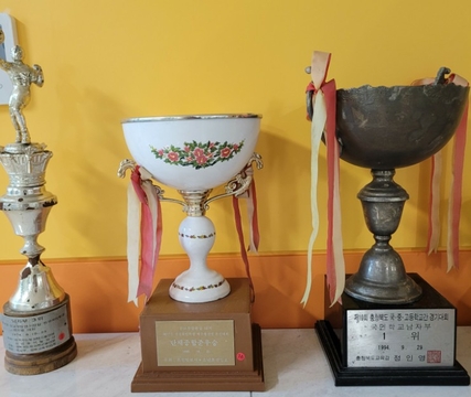 남한강초등학교 각종 대회 수상 트로피